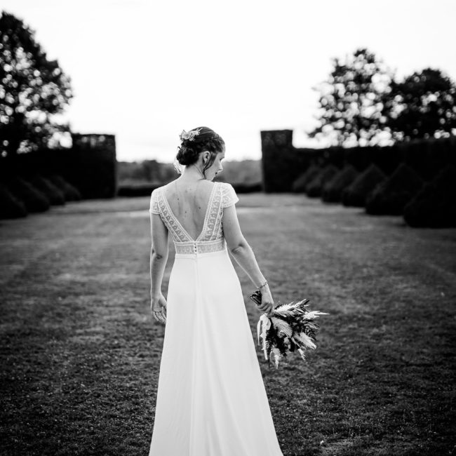 Mariée et son bouquet