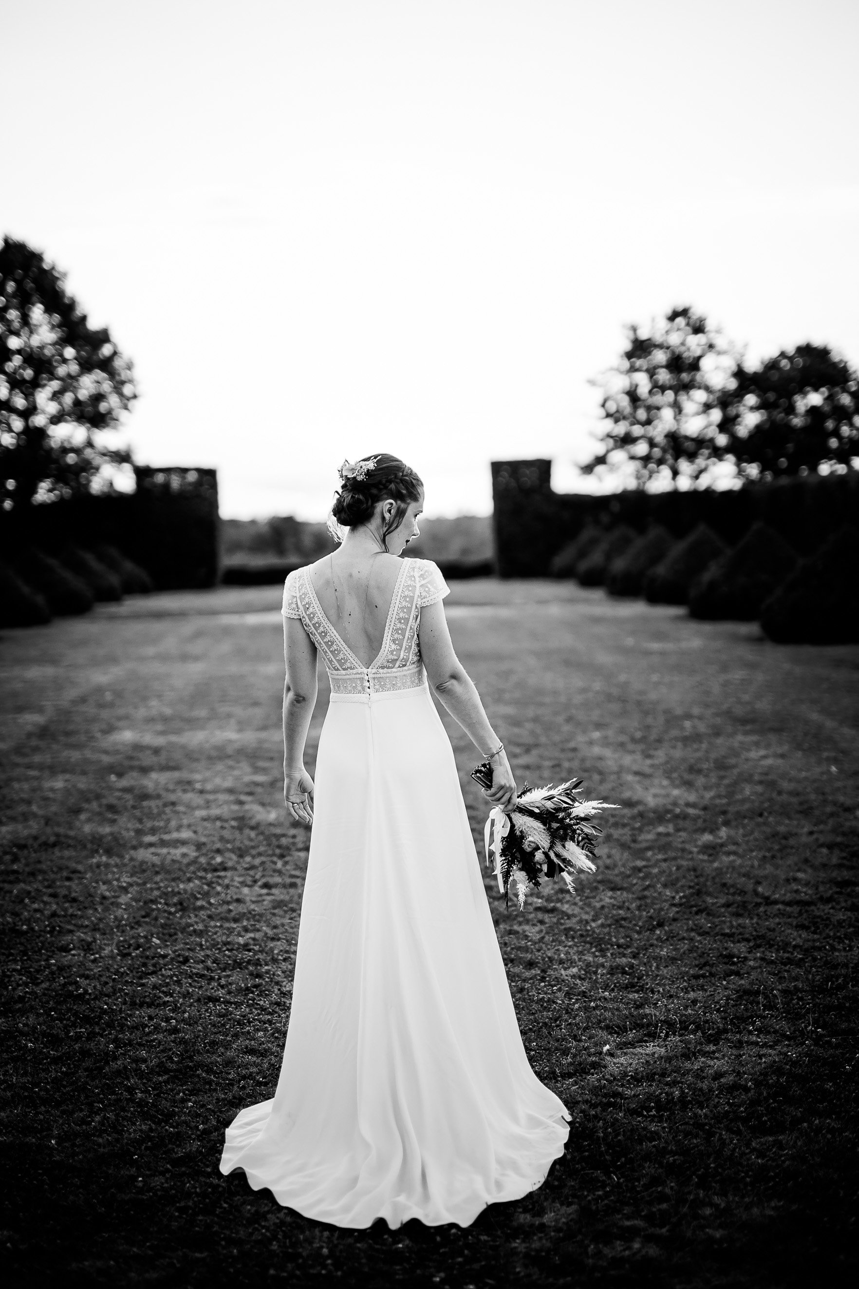 Mariée et son bouquet